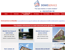Tablet Screenshot of domoservicelombardia.com
